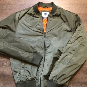 Old Navy Green Mens Bomber Jacket Medium Never Worn